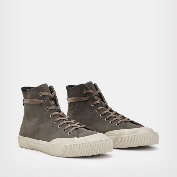 AllSaints Dumont High Top Suede Sneakers size 9